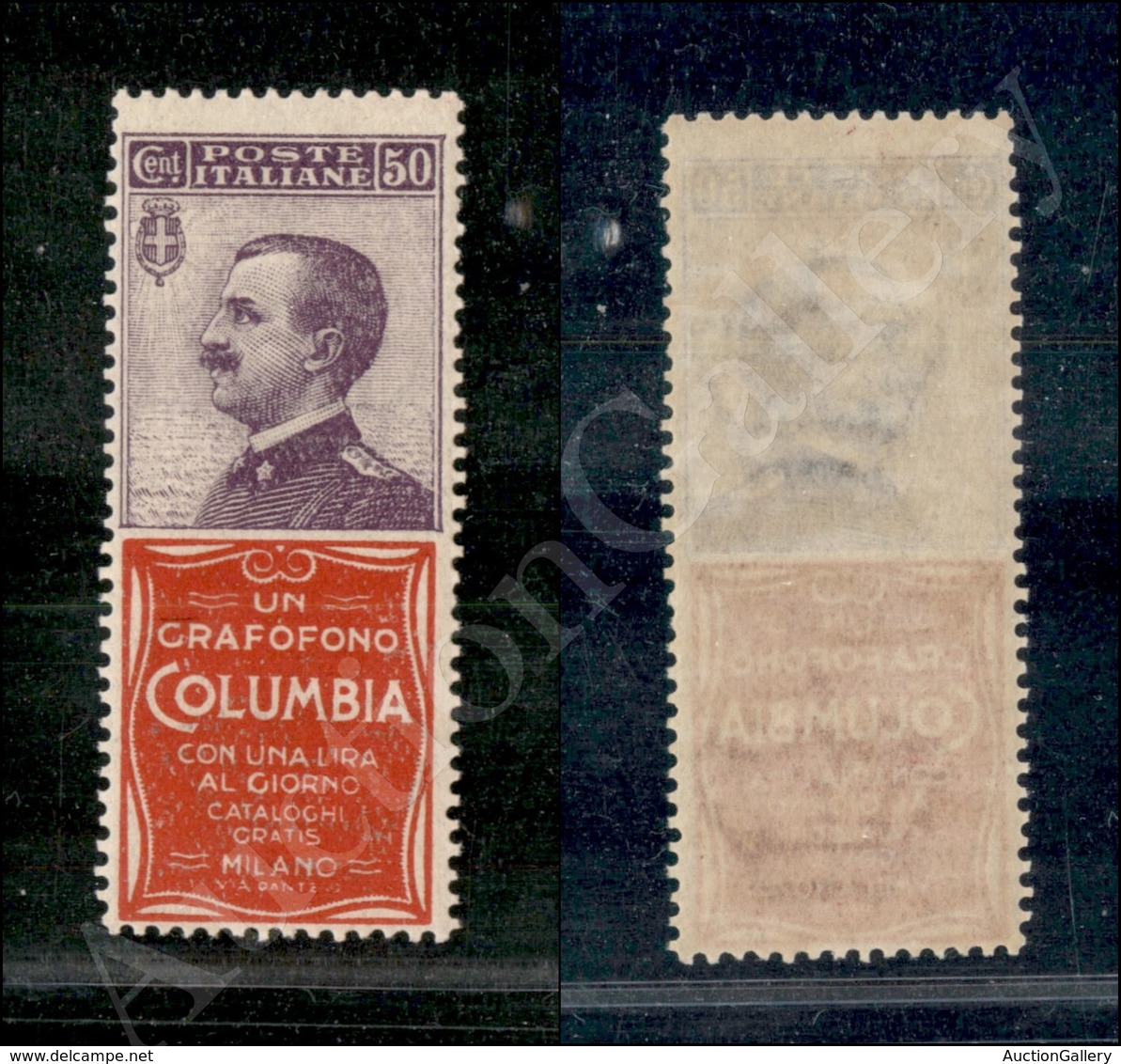 A17-155-A08-205 REGNO - 1924 - 50 Cent Columbia (11 - Pubblicitari) - Gomma Integra - Other & Unclassified