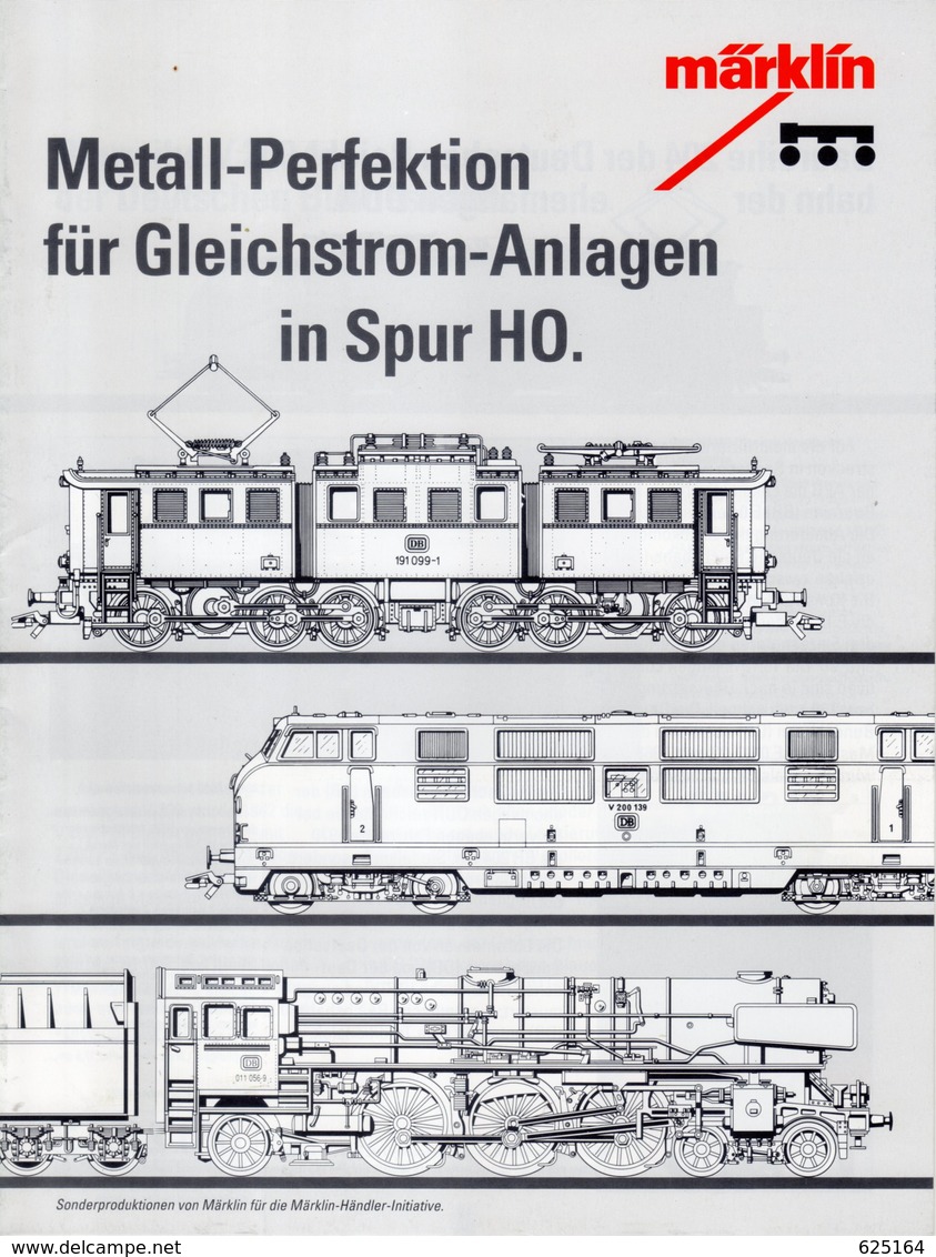 Catalogue Märklin 1992 Metall-Prefektion Für Gleichstrom-Anlagen In Spur HO - Allemand