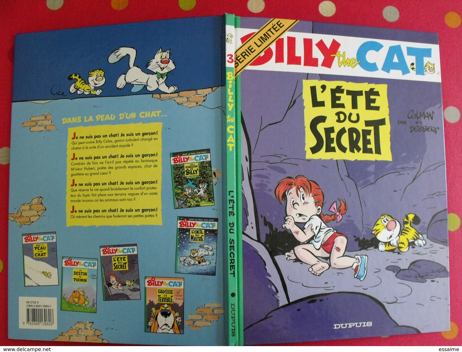 Billy The Cat 3. L'été Du Secret. Dupuis 2000 - Otros & Sin Clasificación