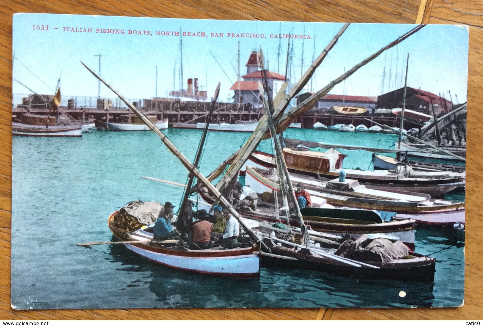 SAN FRANCISCO  CALIFORNIA ITALIAN PISCHING BOATS  BAFCHE DA PESCA ITALIANE - Recordatorios