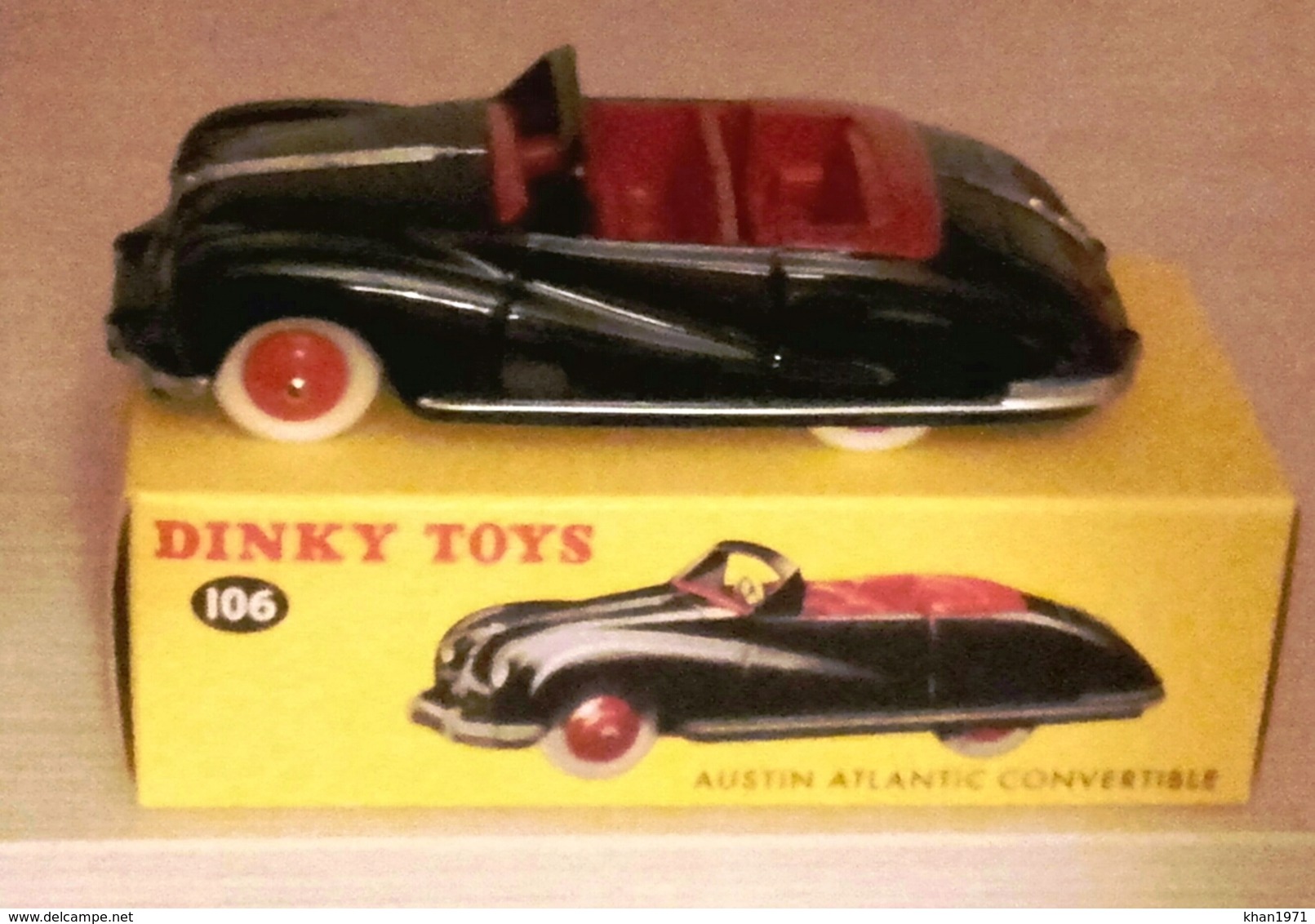 DINKY TOYS AUSTIN ATLANTIC CONVERTIBLE - 106 - 2018 - DEAGOSTINI MATTEL - REP - Dinky