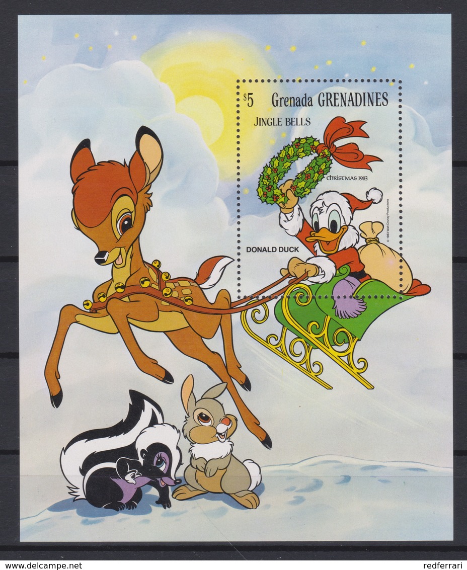 2271   WALT DISNEY - GRENADA  GRENADINES  ( Christmas 1983 )  Jingle Bells . - Disney