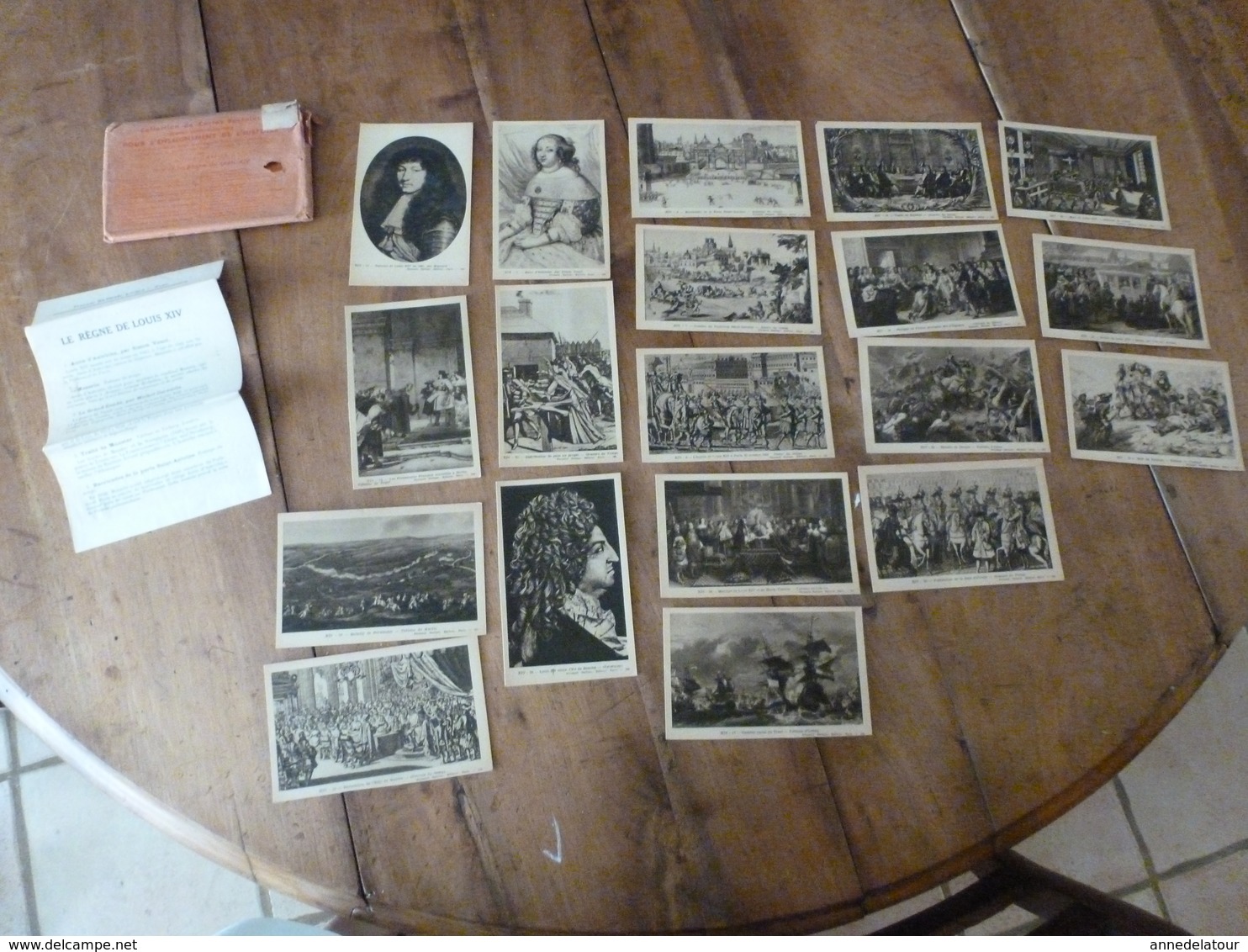 Lot De 19 Cartes Postales -->pour Connaitre Notre Histoire :LE REGNE DE LOUIS XIV  , Par Alfred Carlier - Storia