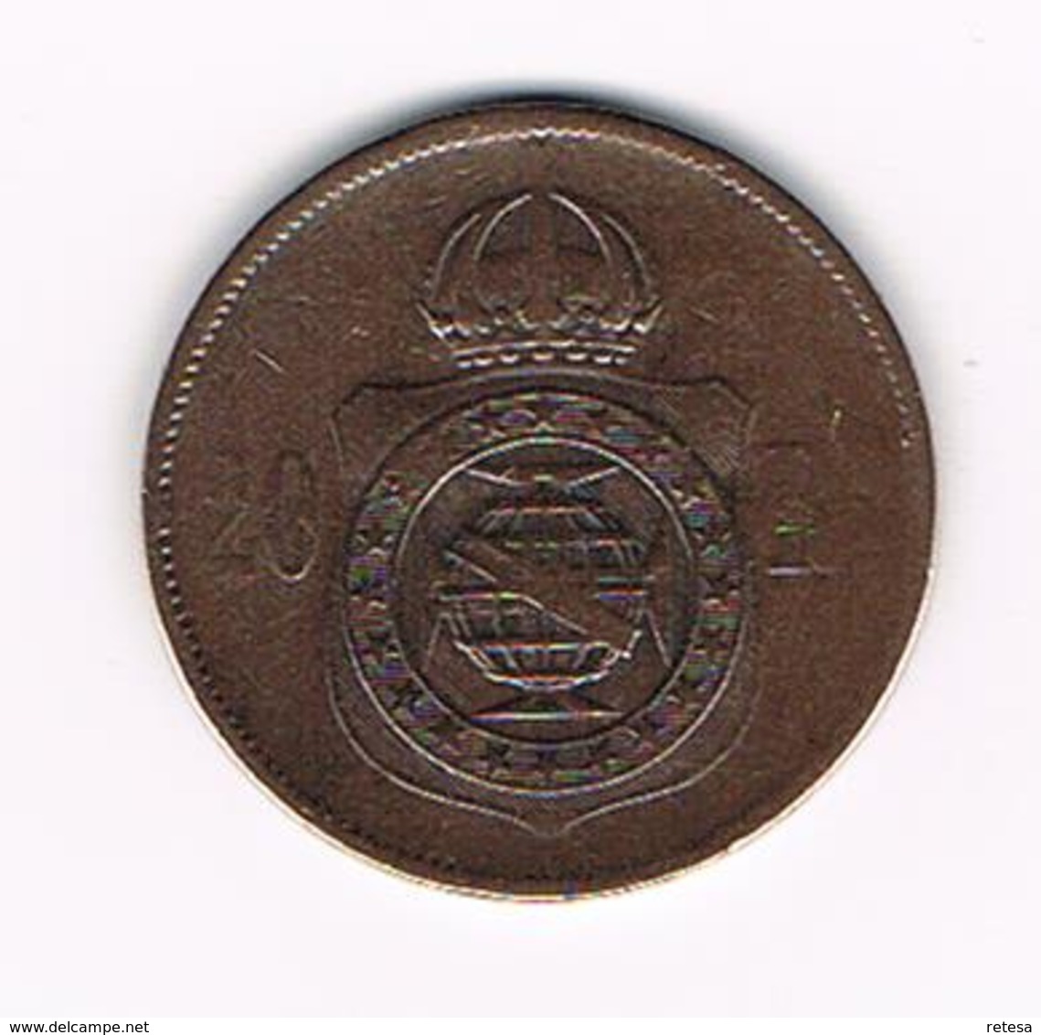 &-   BRAZILIE  20 REIS 1869 PETER  II - Brésil