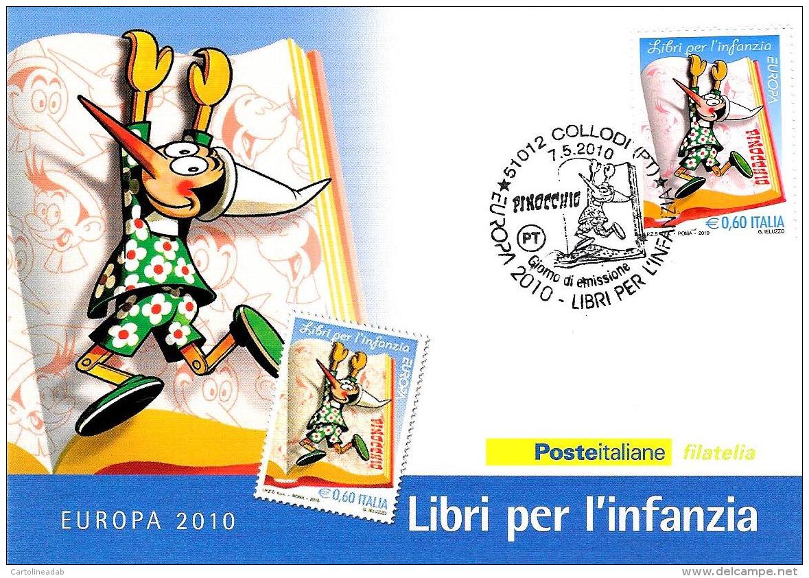 [MD1995] CPM - PINOCCHIO - EUROPA 2010 - LIBRI PER L'INFANZIA - CON ANNULLO 7.5.2010 - NV - Fumetti