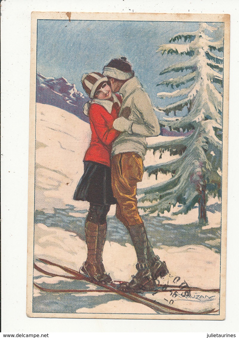 MAUZAN  ILLUSTRATEUR  SPORT D HIVER CPA BON ETAT - Mauzan, L.A.