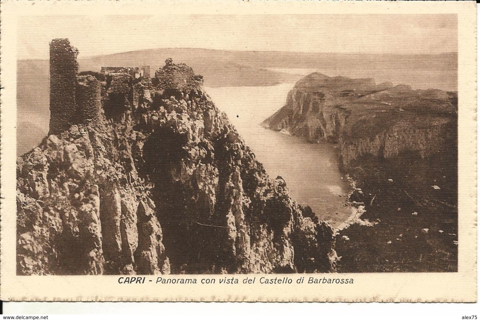 CAPRI -- Panorama Con Vista Del Castello Di Barbarossa. - Carpi