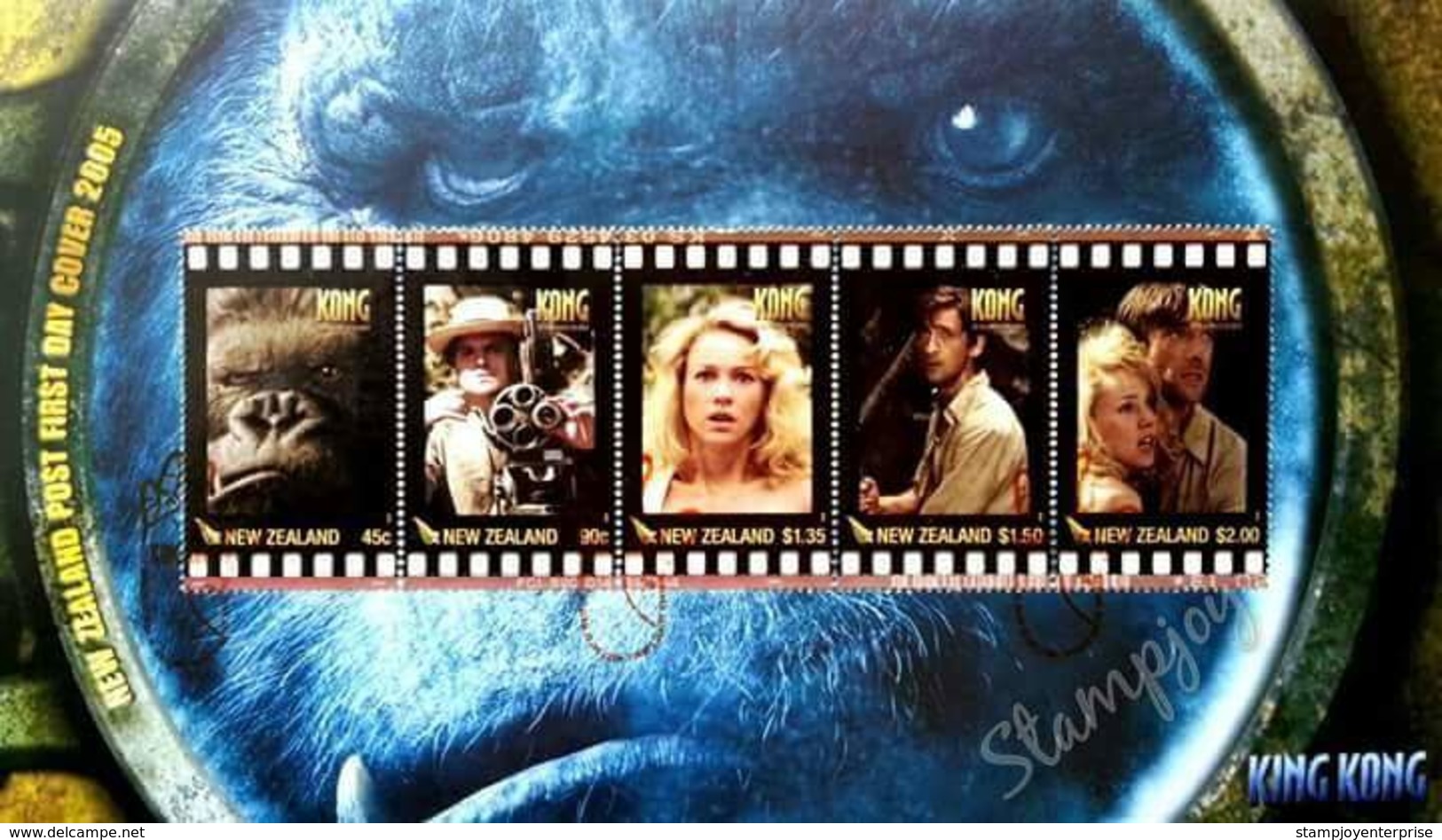 New Zealand King Kong 2005 Movie (stamp FDC) - Storia Postale