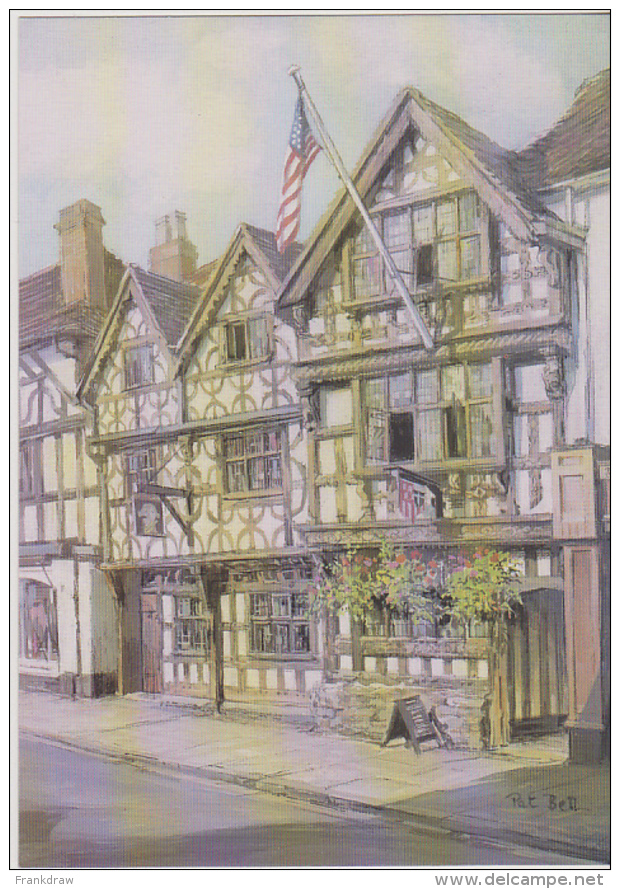 Postcard - Art - Pat Bell - Stratford - Harvard House, In The High Street - VG - Non Classés