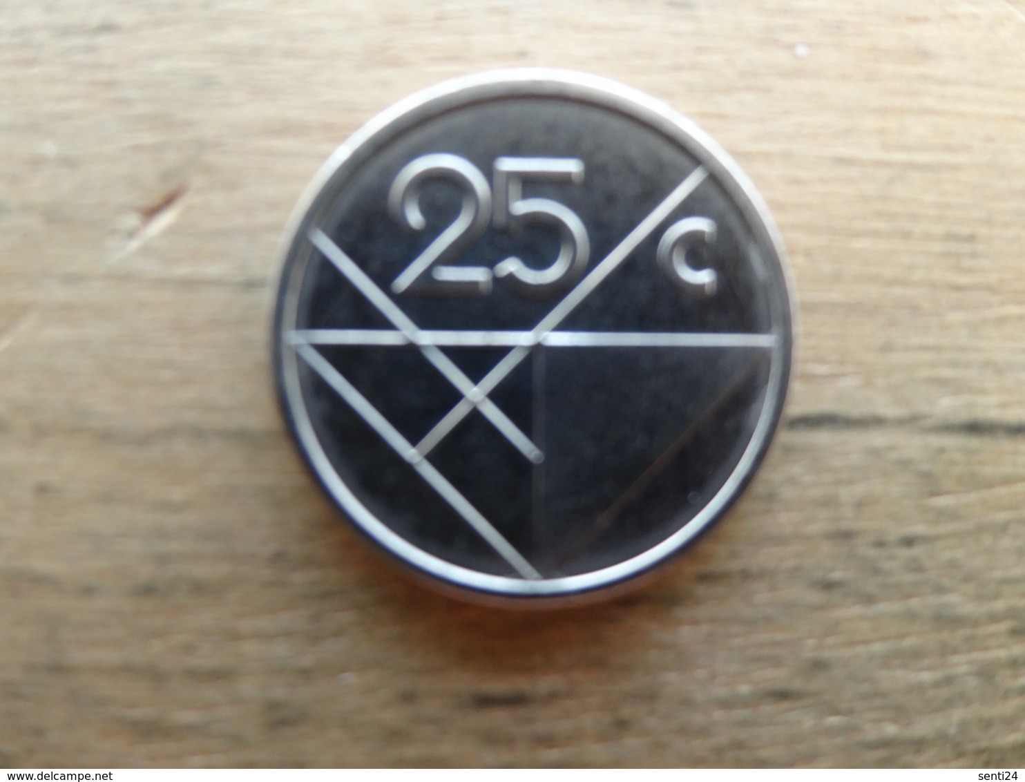 Aruba  25  Cents  2014  Km !!! - Antilles