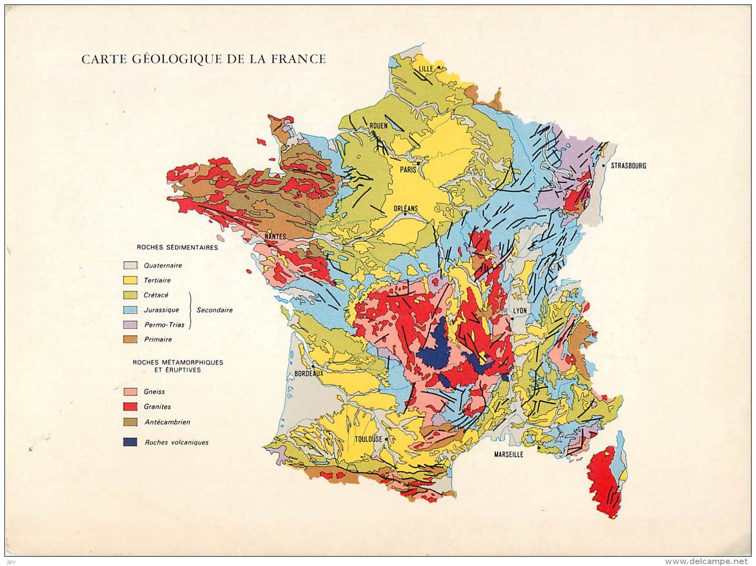 CARTE GEOLOGIQUE DE LA FRANCE - Autres & Non Classés