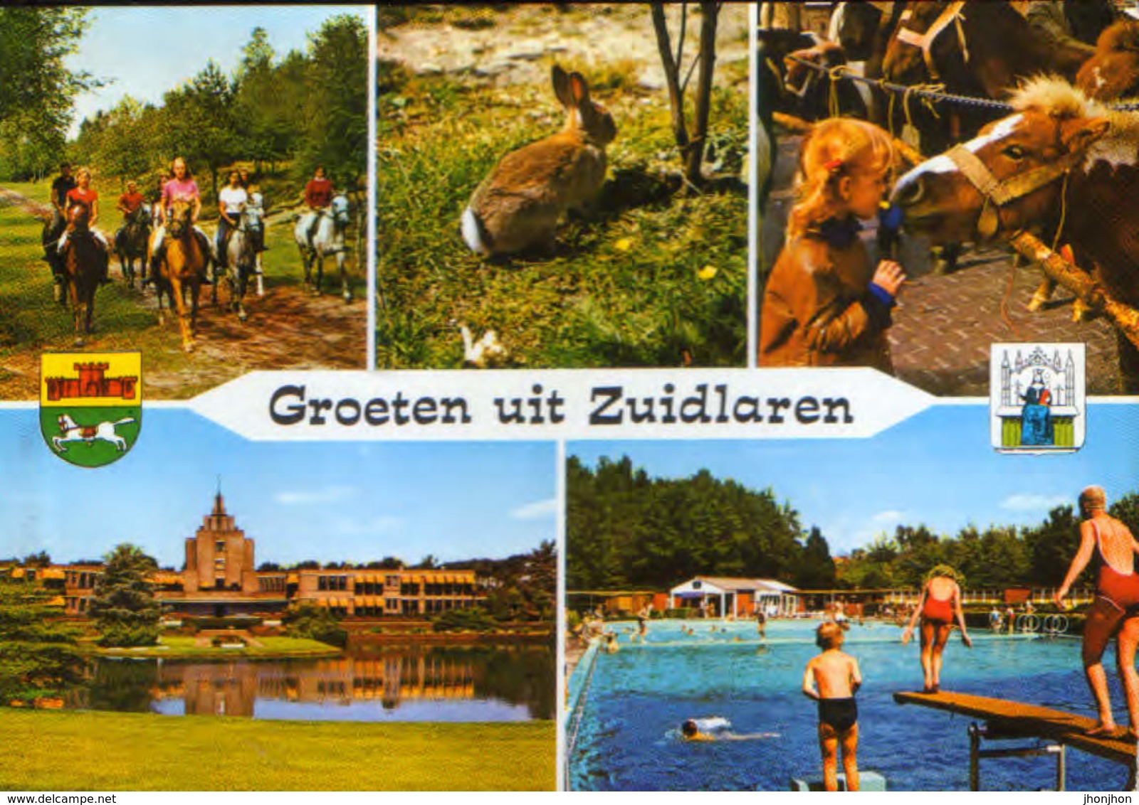 Nederland - Postcard Circulated In 1982 - Zuidlaren - Collage Of Images  - 2/scans - Zuidlaren