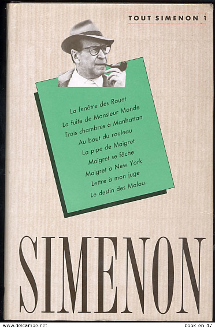 {01126} Tout Simenon 1. 1989. France-Loisirs. 1989. Oeuvres Complètes 9 Titres.   " En Baisse " - Simenon