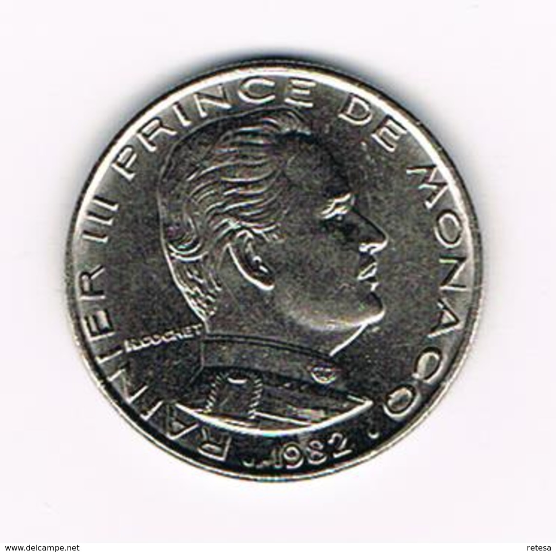 &-   MONACO  1 FRANC  RAINIER III   1982 - 1960-2001 New Francs