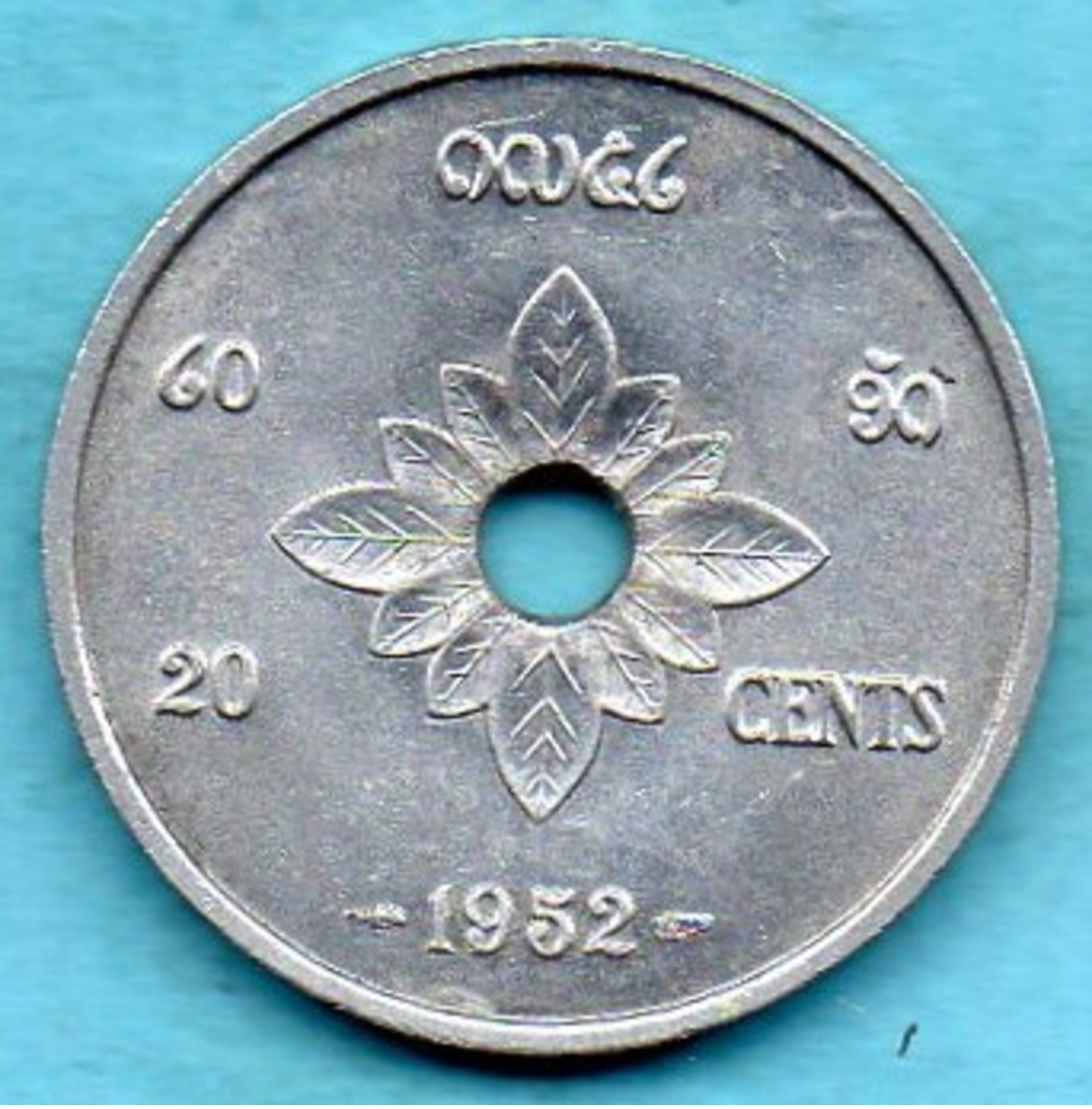 (r65)  LAOS  20 Cents 1952 - Laos