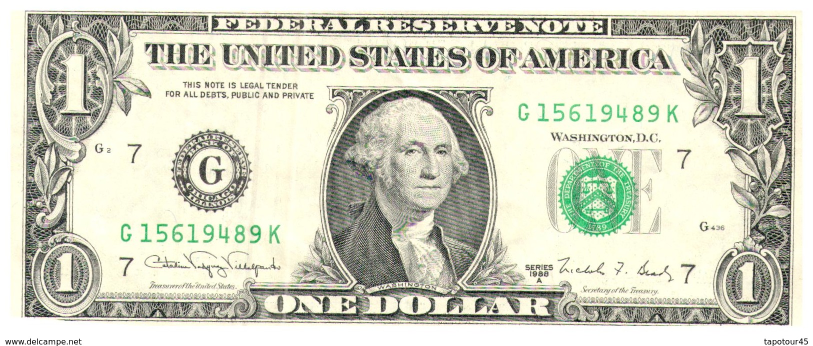 Billets > Etats-Unis  > 1 Dollar 1988 - Billets De La Federal Reserve (1928-...)