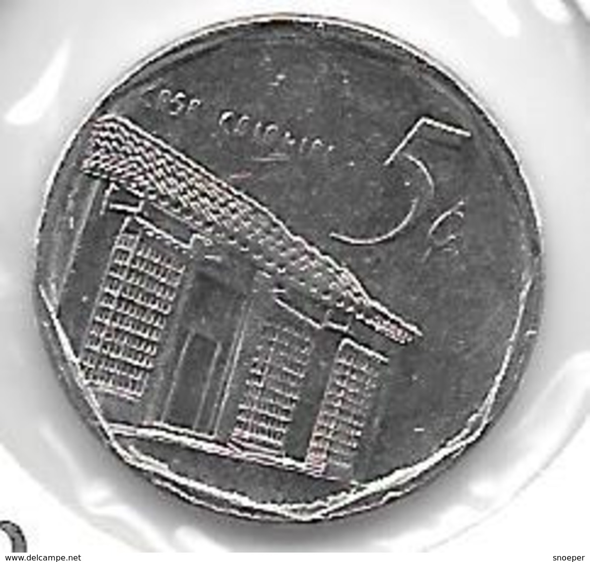 *cuba 5 Centavos 1999  Km 572.2   Xf+ - Cuba