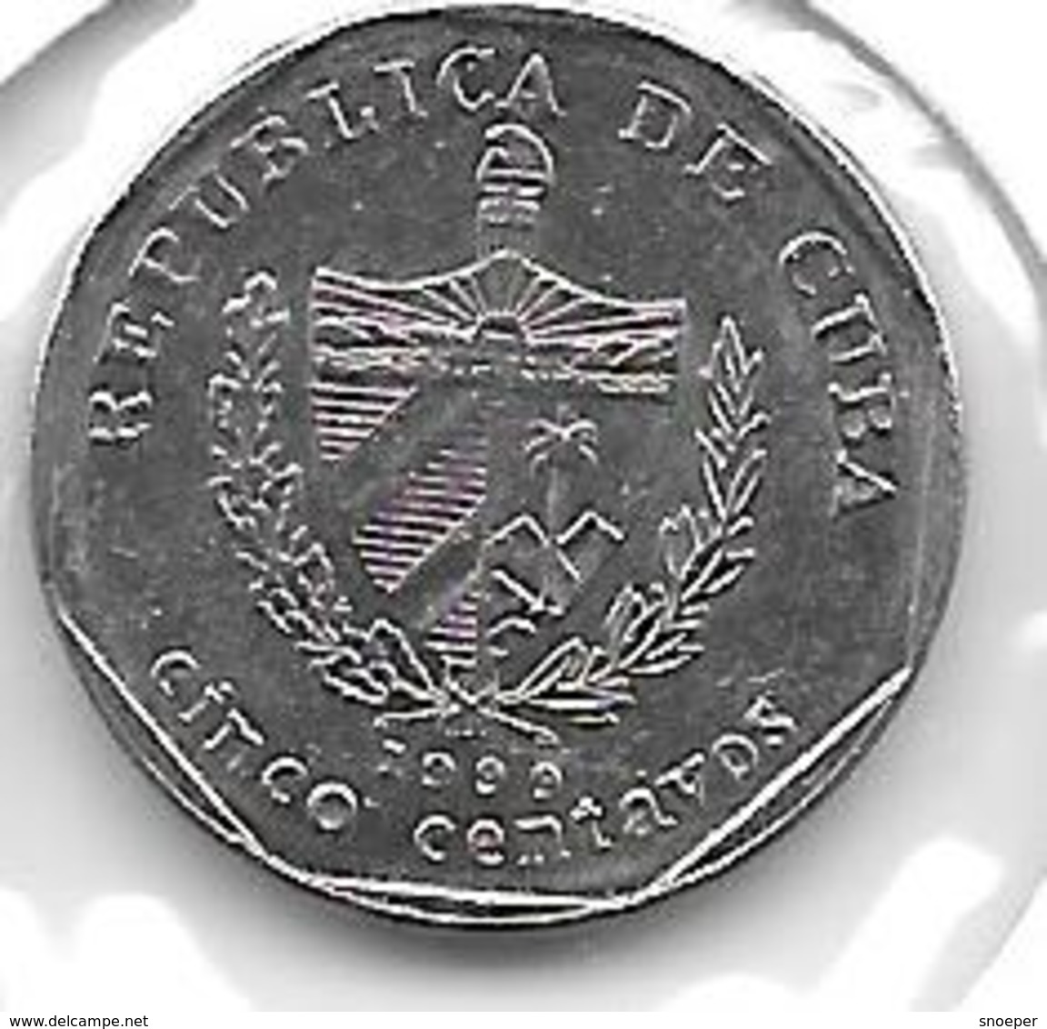 *cuba 5 Centavos 1999  Km 572.2   Xf+ - Cuba