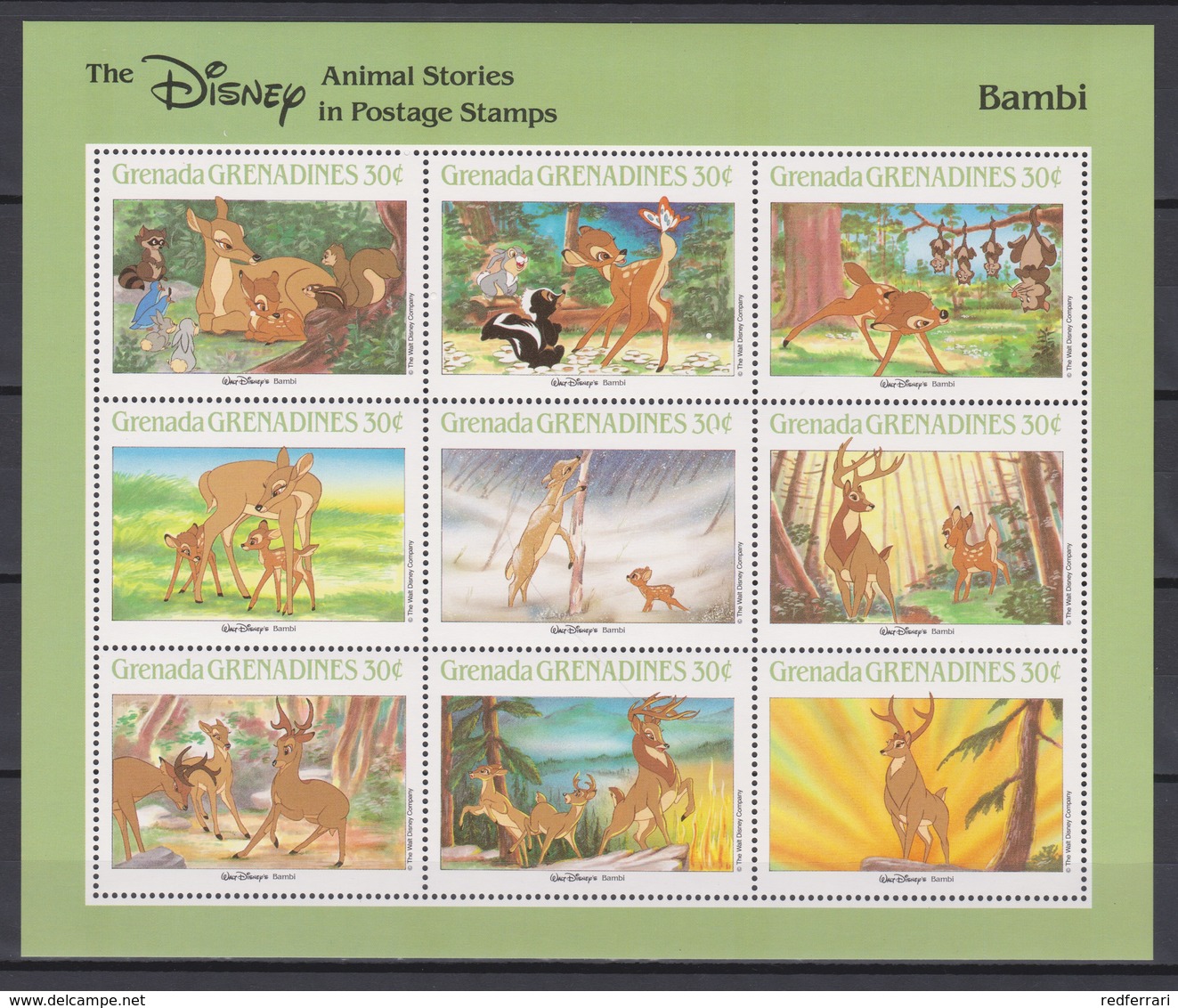 2282 WALT DISNEY - GRENADA  GRENADINES  ( Animal Stories ) Seen By Walt Disney Productions. - Disney