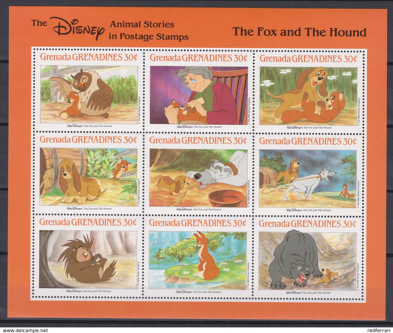 2285  WALT DISNEY - GRENADA  GRENADINES  ( Animal Stories ) Seen By Walt Disney Productions. - Disney
