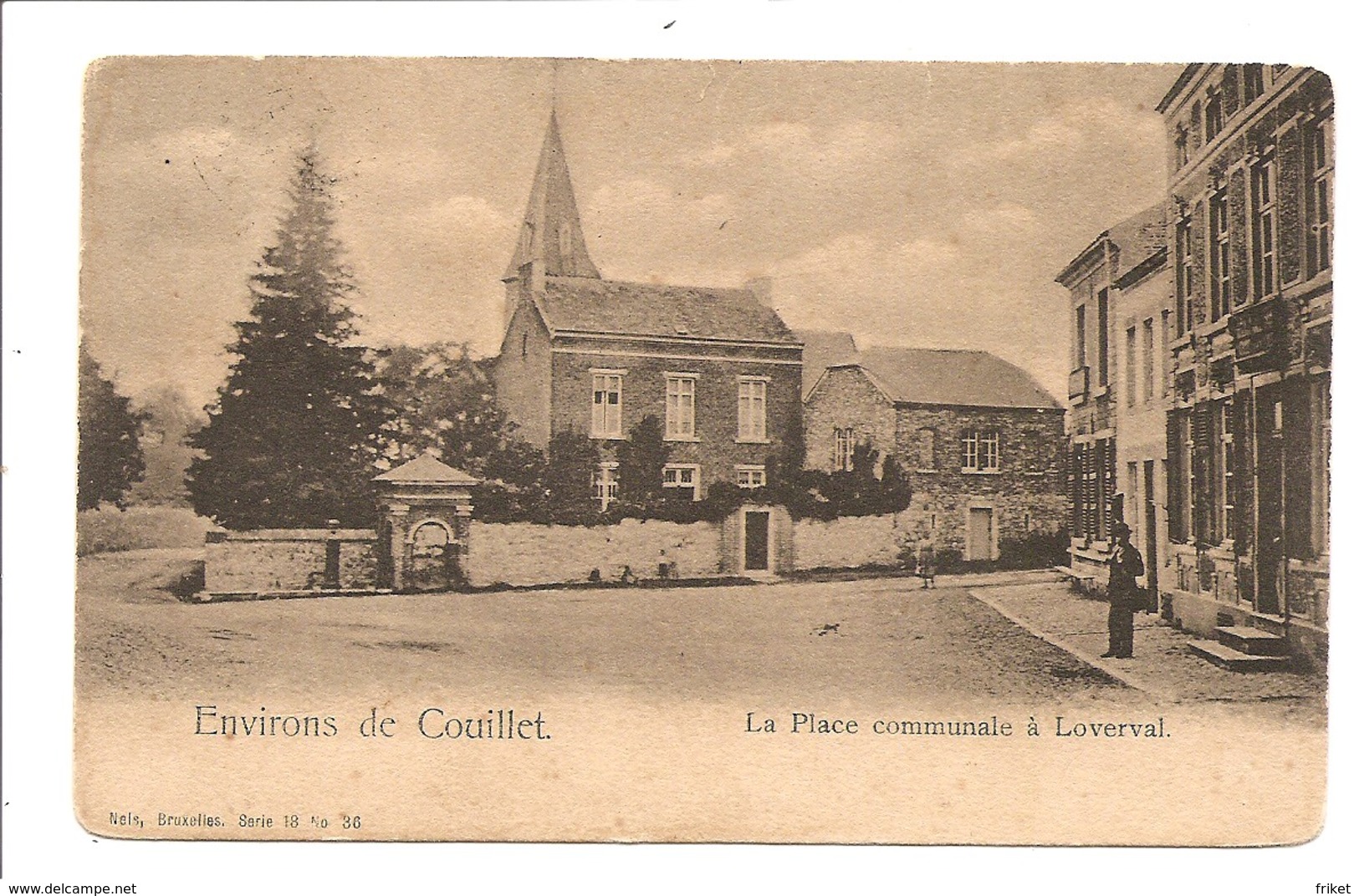 - 1739 -        LOVERVAL  ( Couillet ) La Place Communale - Gerpinnes