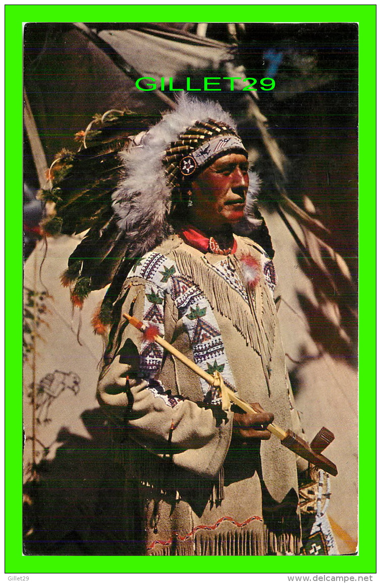 INDIENS - CHIEF RUNNING HORSE - TRAVEL IN 1957 - H. S. CROCKER CO INC - - Indiens D'Amérique Du Nord