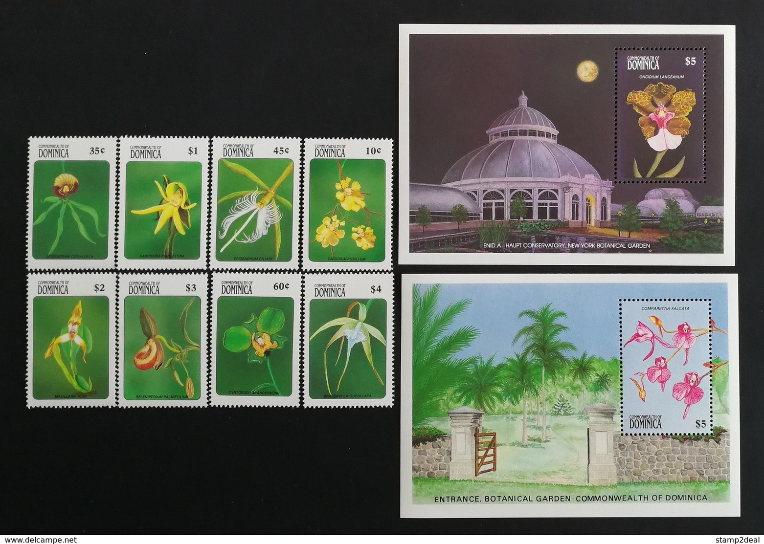 Dominica 1989** Mi.1223-30 + Bl.153, 154. Flowers [18;174] - Andere & Zonder Classificatie