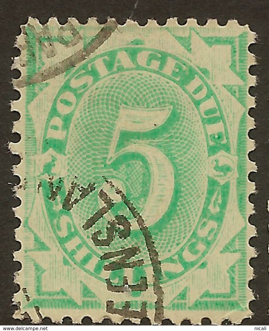 AUSTRALIA 1902 5/- Postage Due SG D33 U #AMX33 - Impuestos