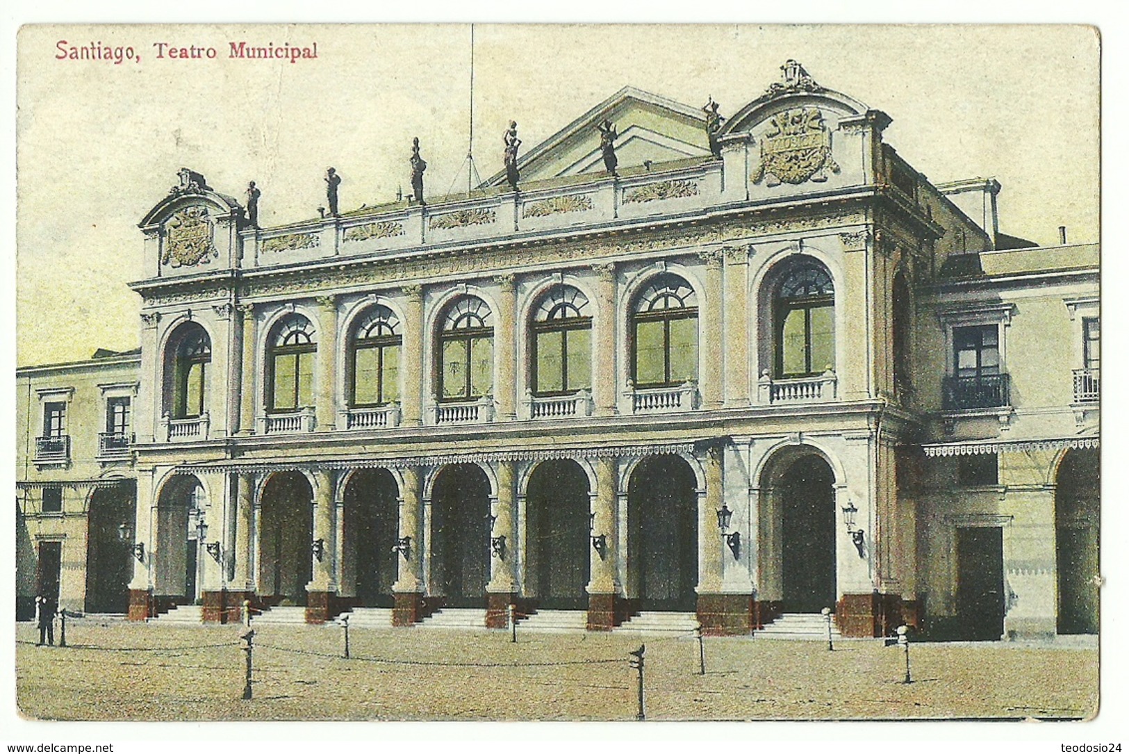 CHILE SANTIAGO TEATRO MUNICIPAL   AÑO 1914 - Chile