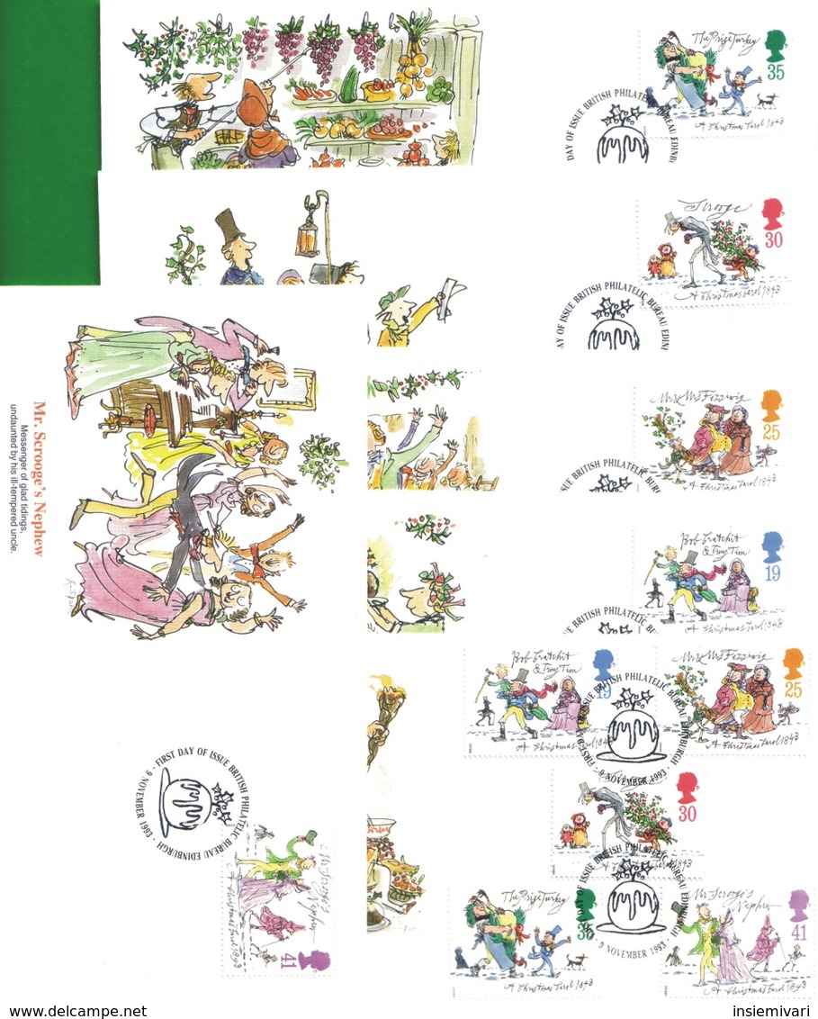 Lotto REGNO UNITO FDC.NATALE 1993. - Non Classificati