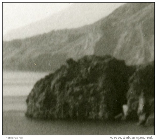 Italie Sicile Lipari Bord De Mer Ancienne Photo 1961 - Places