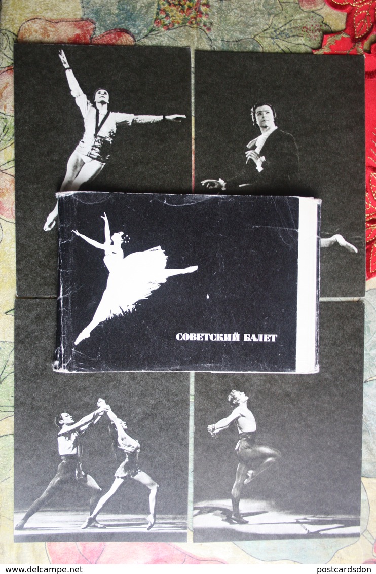 SOVIET BALLET Old  Postcard - 24 PCs Lot 1960s - Danse