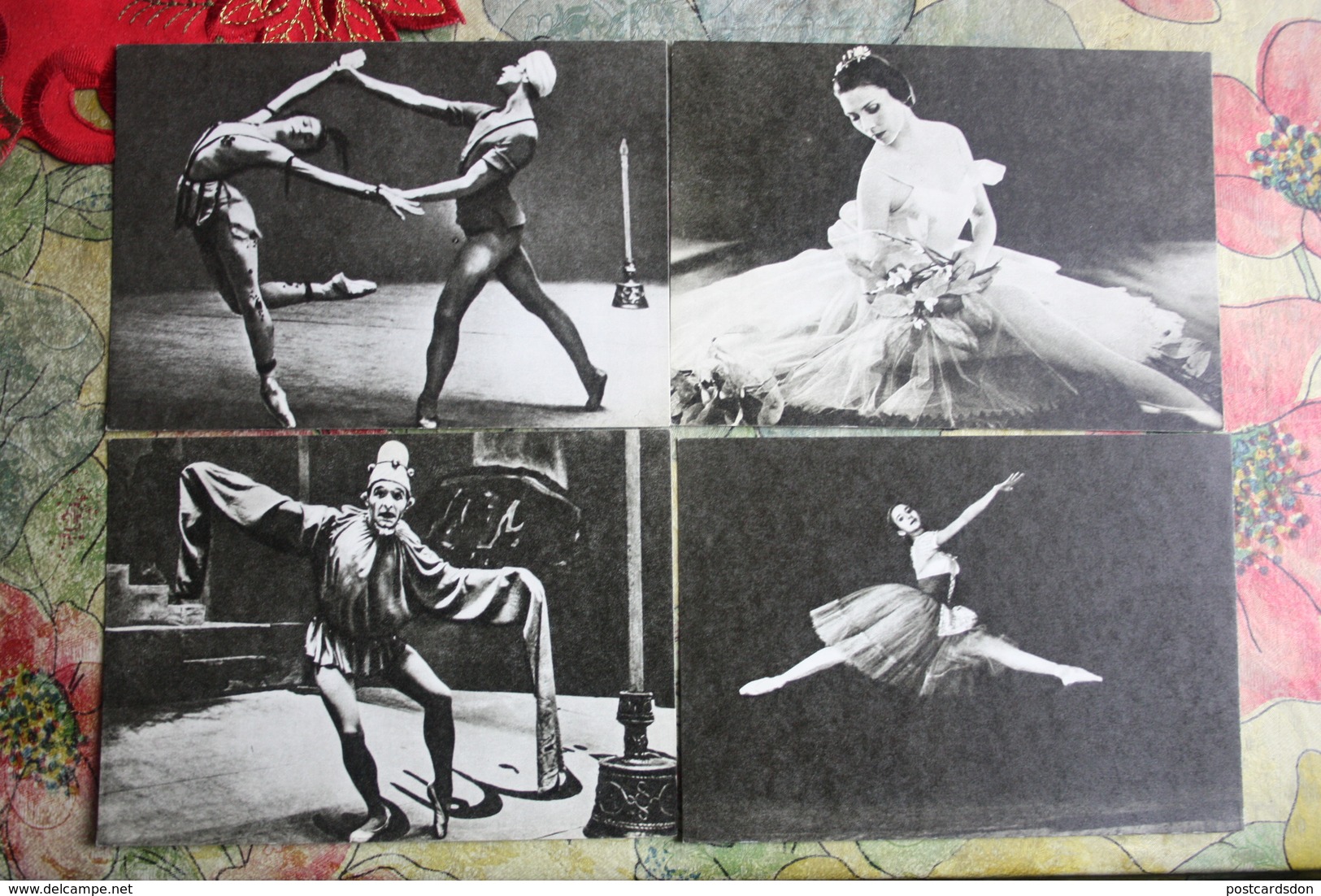 SOVIET BALLET Old  Postcard - 24 PCs Lot 1960s - Danse