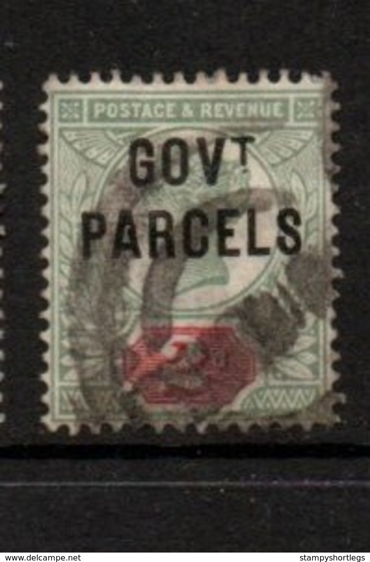 GB Official Government Parcels Sg OO70   ...2d Green And Carmine - Service