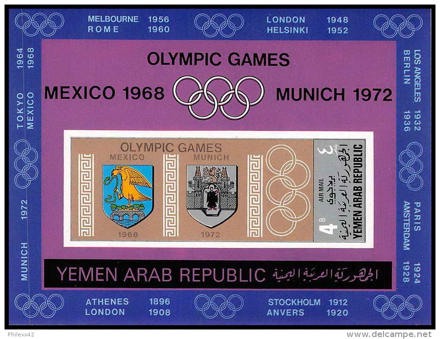 YAR (nord Yemen) - 3608/ Bloc N° 84 B Non Dentelé ** (imperforate) Jeux Olympiques (olympic Games) ** MNH Mexico Munich - Sommer 1972: München