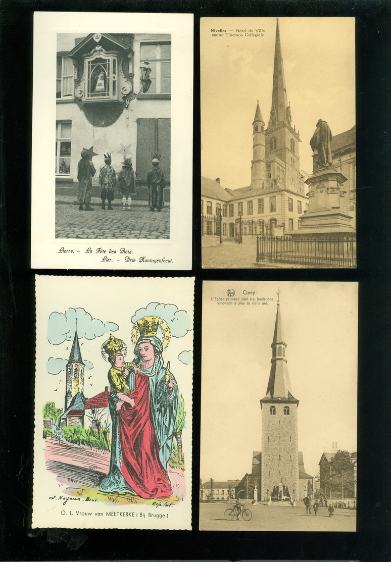 Beau lot de 60 cartes postales de Belgique     Mooi lot van 60 postkaarten van België  - 60 scans