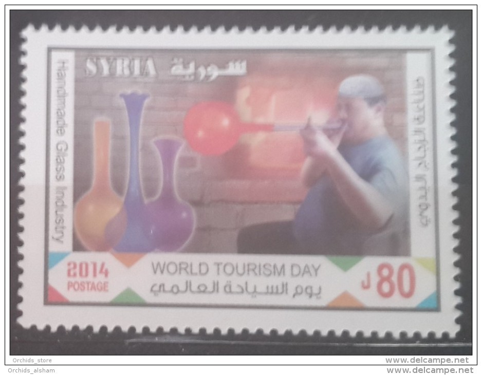 SYRIA 2014 SG 2459 MNH Stamp- World Tourism Day - Handmade Glass Industry - Handcraft Cv 14$ - Syria