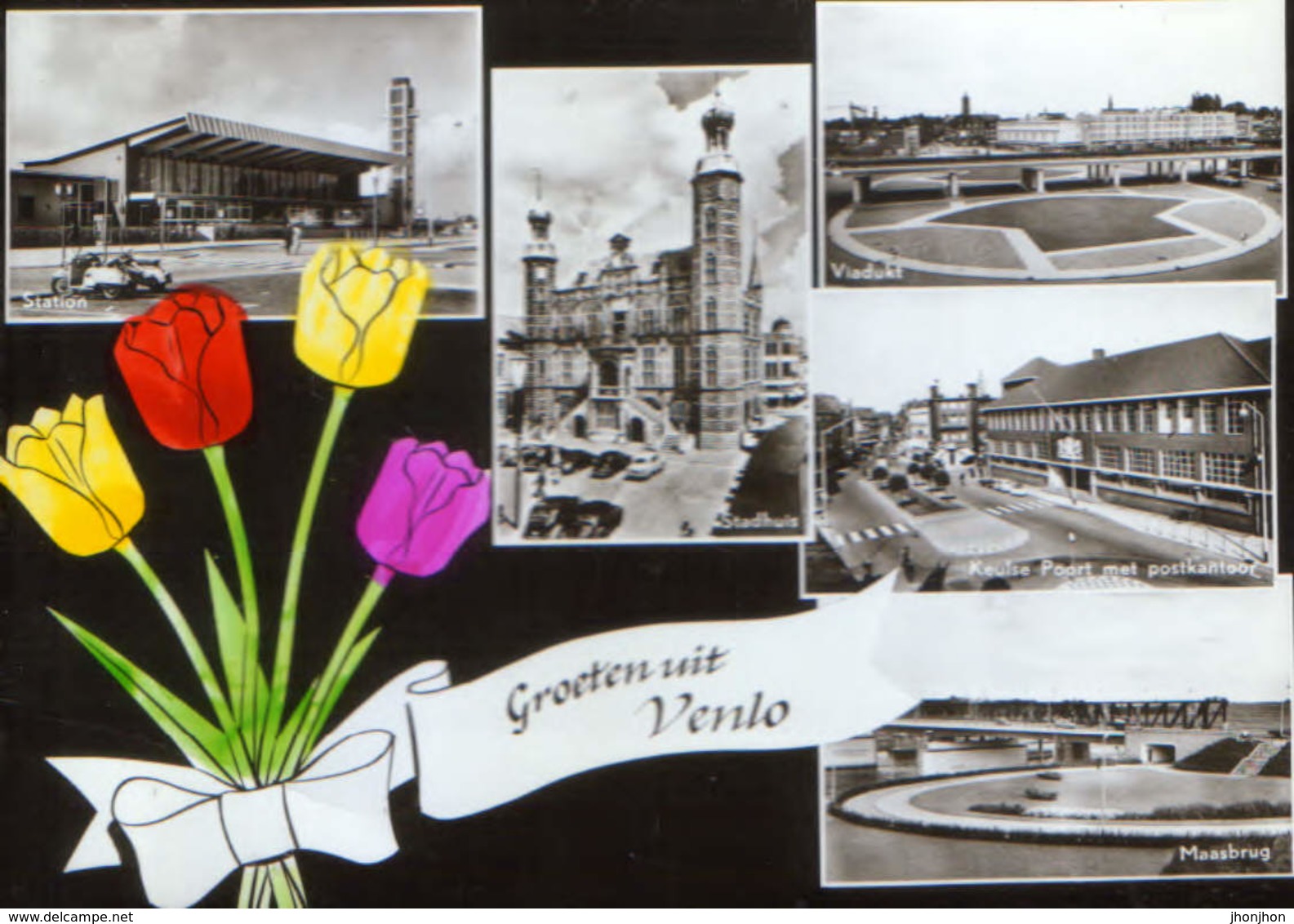 Nederland - Postcard Circulated In 1963 - Venlo  -  Views - 2/scans - Venlo