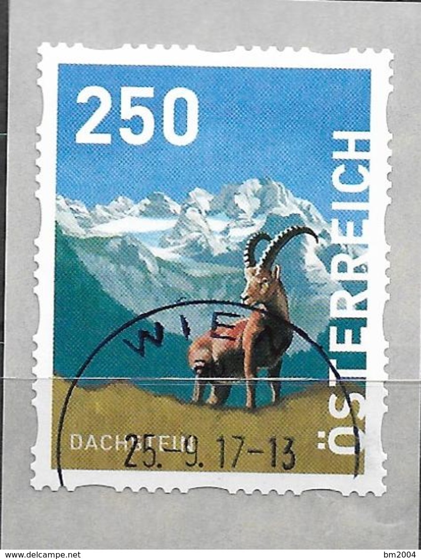 2017 Österreich Austria Mi.3361  Used   Dispenserrollenmarke Steinbock Dachstein - Usati