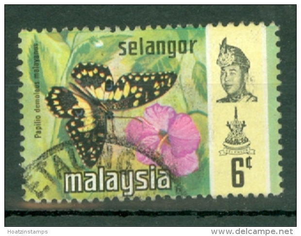 Malaya - Selangor: 1971/78   Butterflies   SG149    6c   [Litho]   Used - Selangor