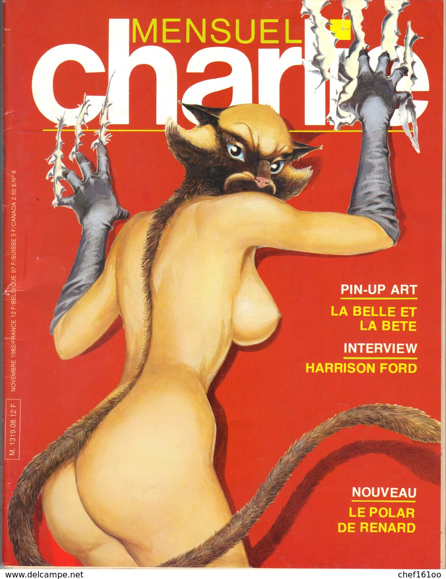 CHARLIE : Mensuel N°8, Novembre 1982, 2ème Série, Trés Bon état. - Autre Magazines