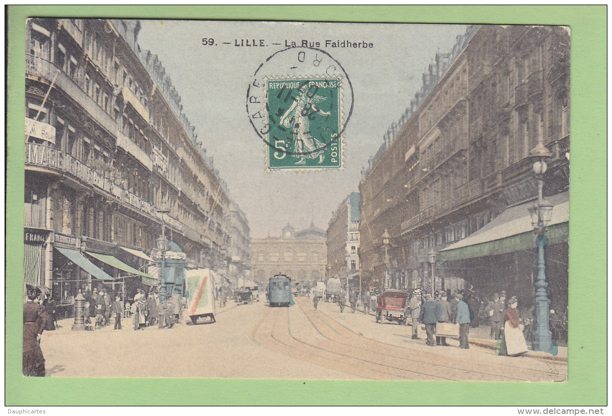 LILLE : La Rue Faidherbe. TBE. 2 Scans. Edition ? - Lille