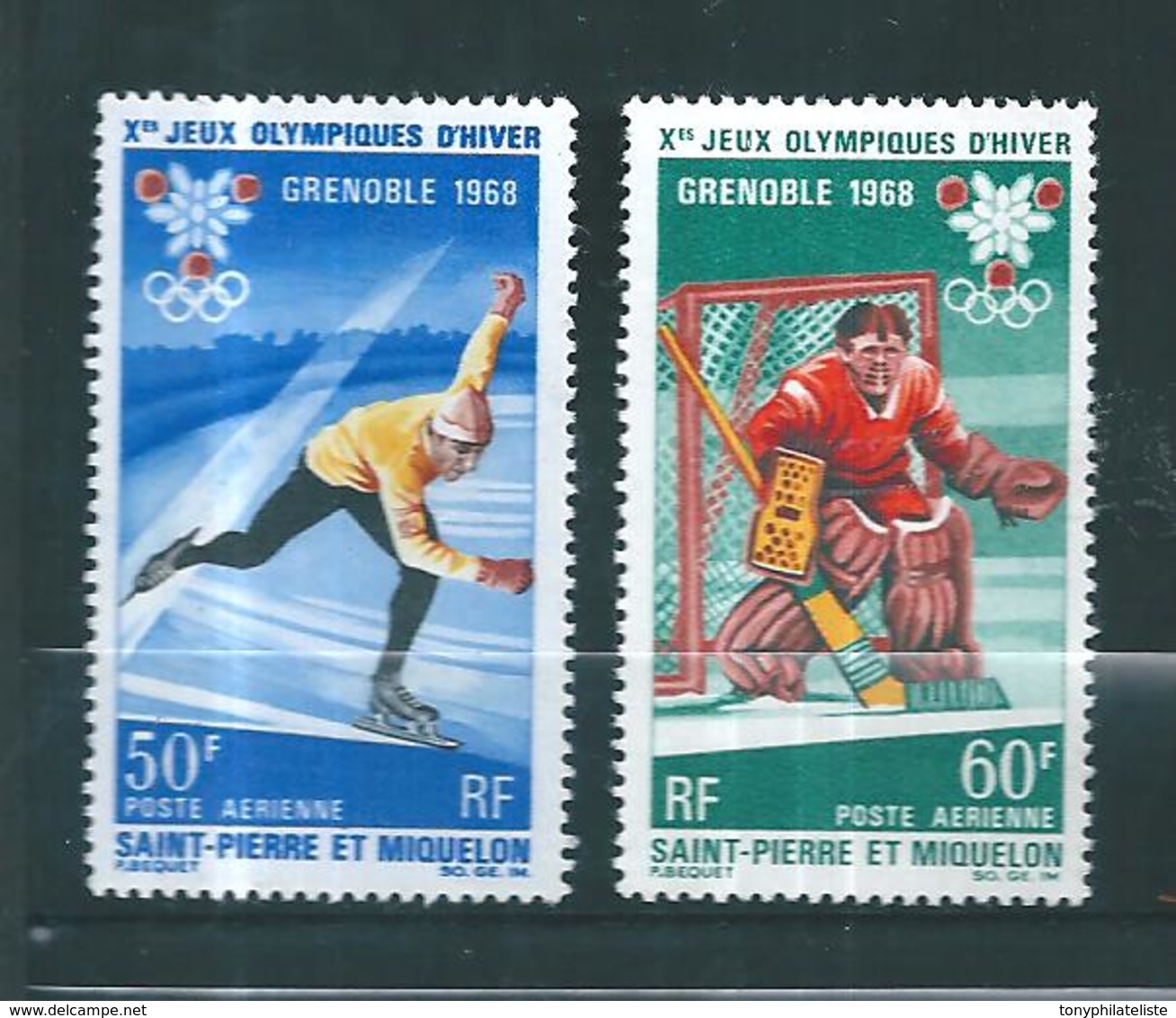 PA De St Pierre Et Miquelon  De 1968  N°40 Et 41 Neuf ** - Unused Stamps