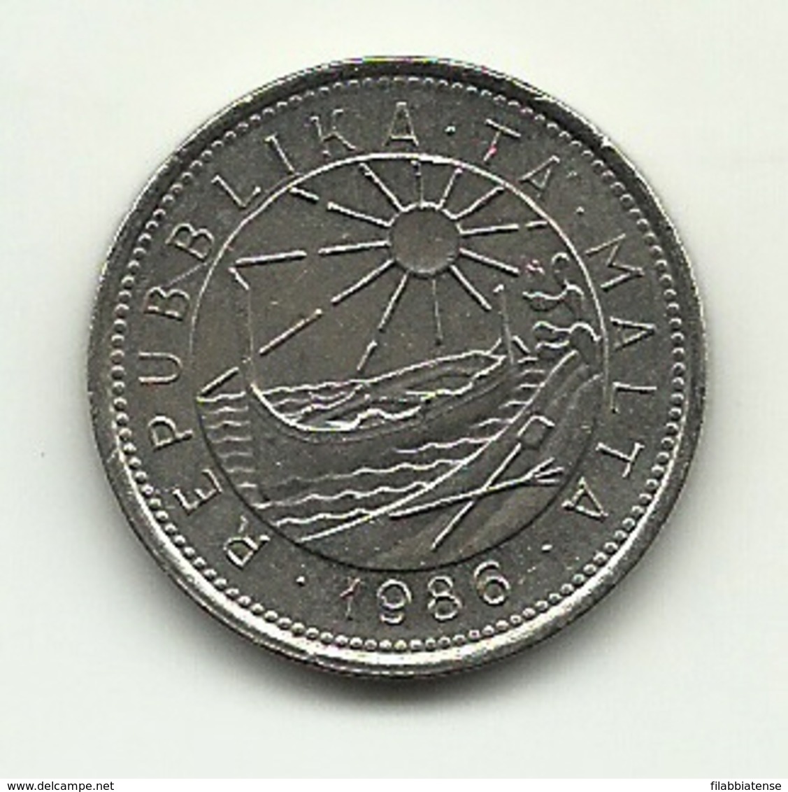 1986 - Malta 10 Cents        ---- - Malta