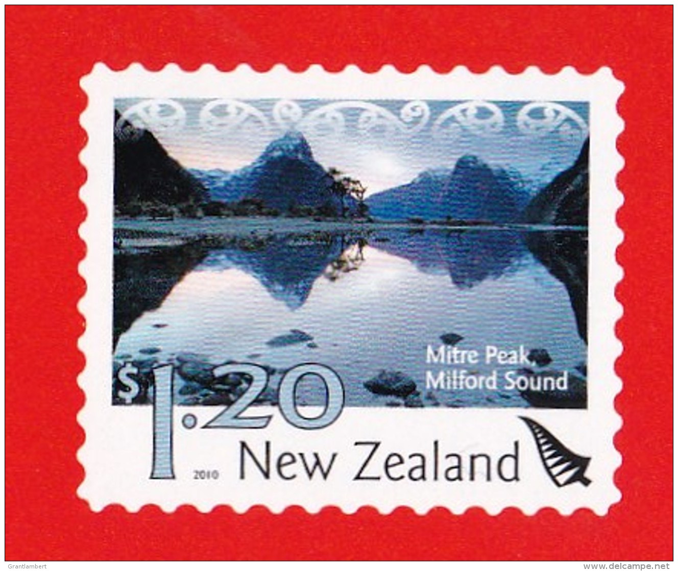 New Zealand 2010 Landscapes - Mitre Peak, Milford Sound $12 Mint Self-adhesive Booklet - Booklets