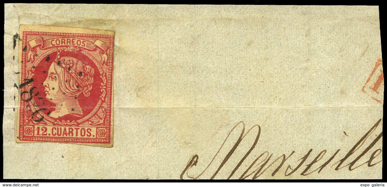 93 Ed. 53 Fragmento. Mat. Frances. - Used Stamps