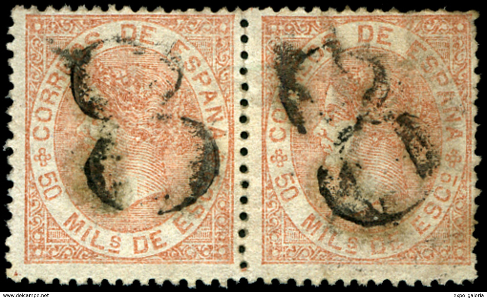 145 Ed. 0 96 Pareja Horizontal - Used Stamps