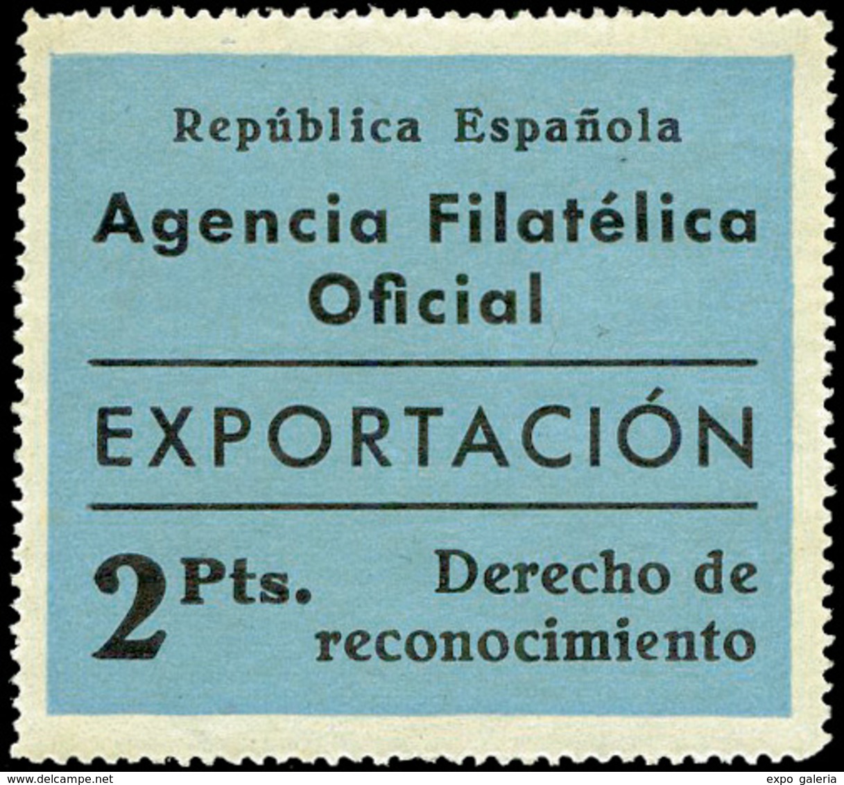 455 Año 1938 Conjunto De 2 Valores Emitidos Por La A.F.O. Para La Exportación (1 Ptas Naranja + 2 Ptas Azul) Interesante - Neufs