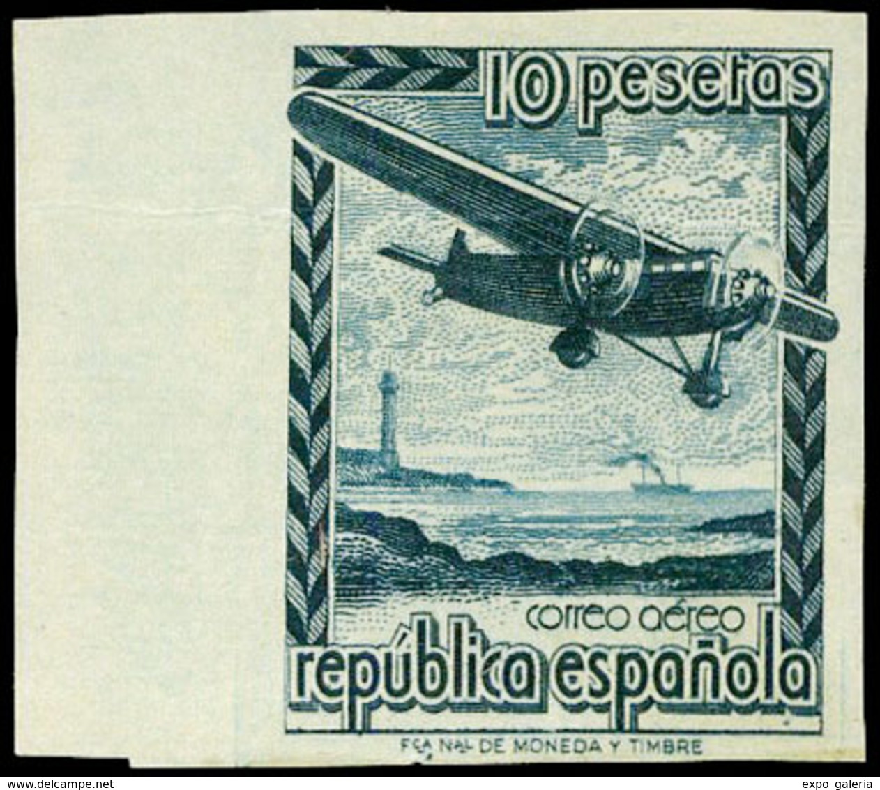 504 Ed. ** NE 38 S/D  Borde Hoja. Raro. Cat. 72€ - Unused Stamps