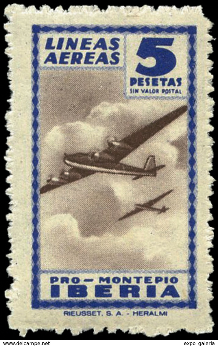 563 *** 1949. 9 Valores. “Lineas Aereas Iberia” - Unused Stamps